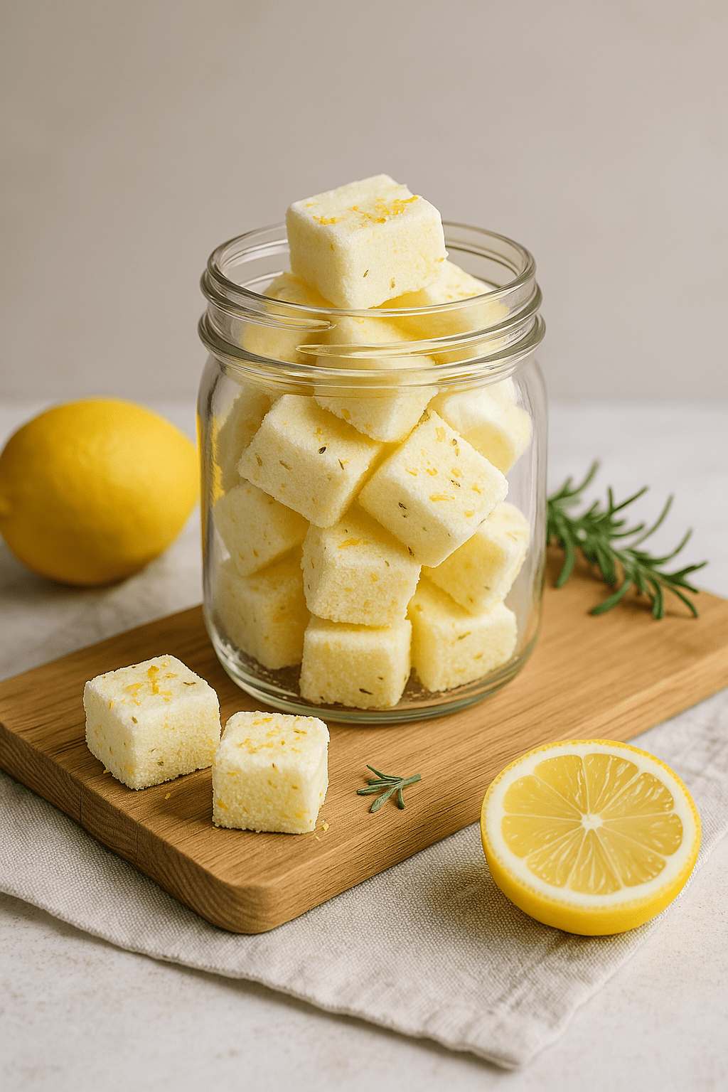 Voňavé citrusové čistící kostky do dřezu nebo&nbsp;koupelny